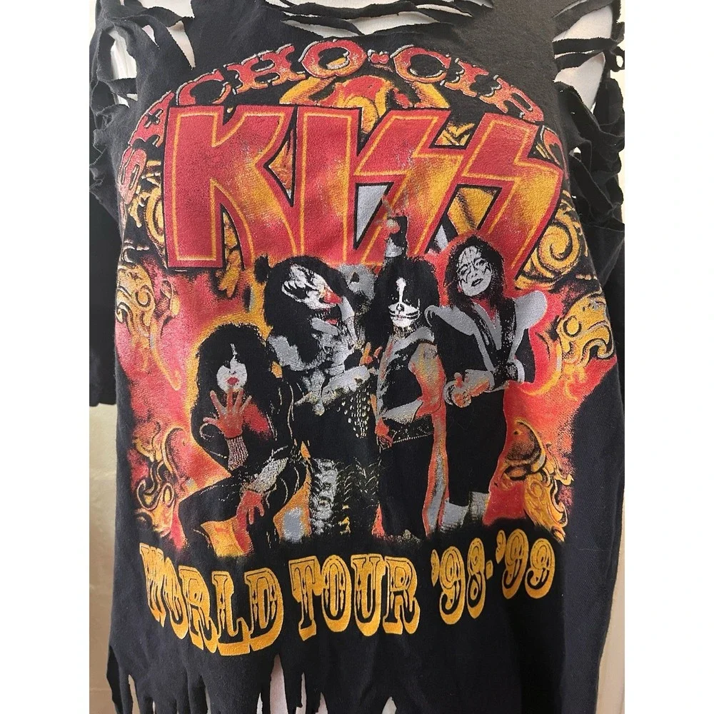 RARE KISS PSYCHO CIRCUS‎ 1998 DODGER STADIUM HALLOWEEN SMASHING PUMPKINS SHIRT L